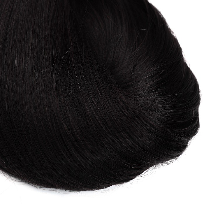 Kriyya 220g Clip In Jet Black Hair Color Real Hair Extensions 20-24 Inch Hair Extensions