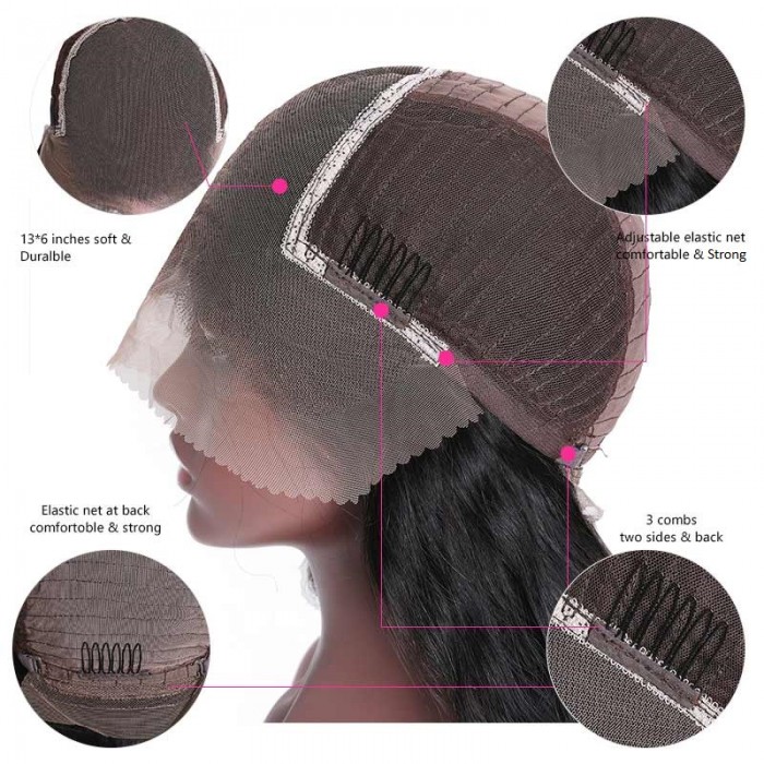 Kriyya Bob Lace Front Wigs Human Hair 13x6 Deep Part 150% Density 