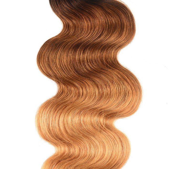 Kriyya Body Wave 1 Bundle T1B/4/27 Ombre Hair 100 Human Hair Bundles