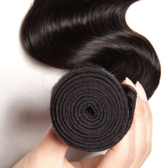 Kriyya  Body Wave Hair 4 Bundles With 13x4 Lace Frontal Indian Human Hair 