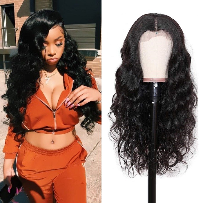 Kriyya Hair Full Lace Human Hair Wigs 180% Body Wave Wigs Pre Plucked With Baby Hair