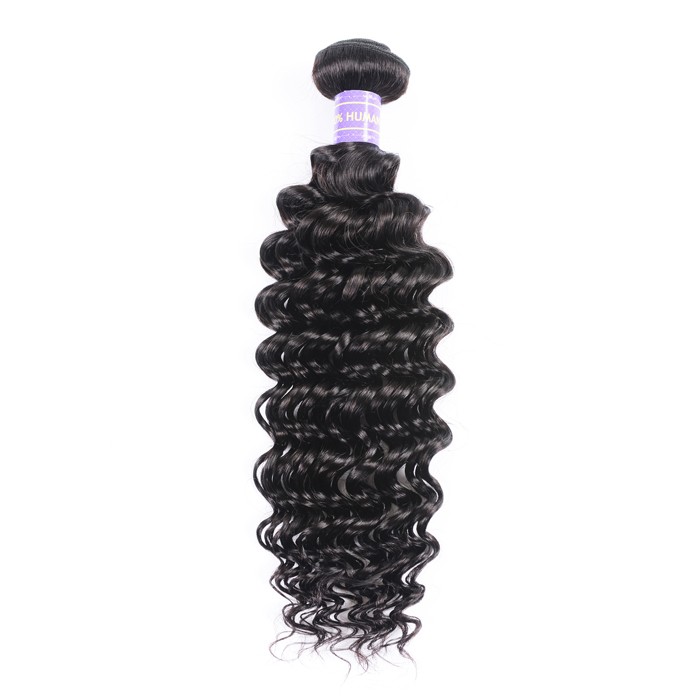 Kriyya Human Hair Weave 1bundle Deep Wave Sew In