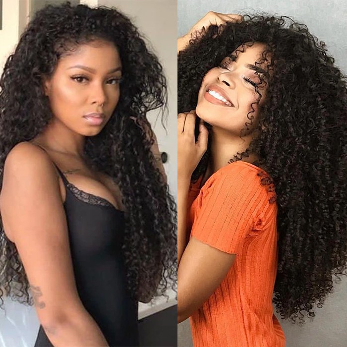 Kriyya Kinky Curly 1 Bundle Human Hair Natural Hair Weave