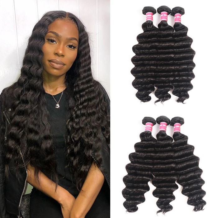 Buy Star Show Hair Loose Wave Bundles Brazilian Virgin Hair Loose Curly  Weave 3 PCS Human Hair Weaving Can Be Dyed and Bleached 22 24 26 inch  Online at desertcartINDIA