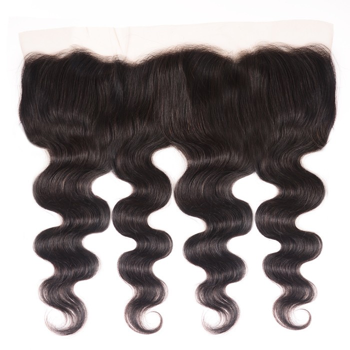 Kriyya Peruvian Unprocessed Human Hair Body Wave 3 Bundles With 13*4 Lace Frontal