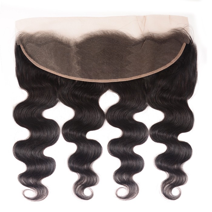 Kriyya Peruvian Unprocessed Human Hair Body Wave 3 Bundles With 13*4 Lace Frontal