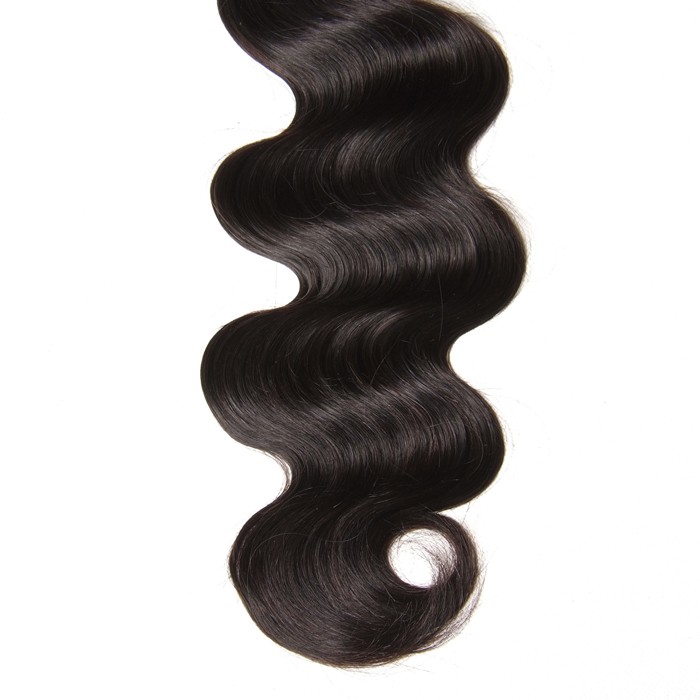 Kriyya Peruvian Unprocessed Human Hair Body Wave 3 Bundles With 13*4 Lace Frontal