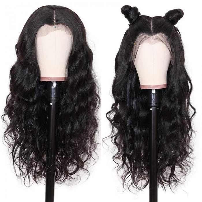 Kriyya Pre Made Body Wave Fake Scalp Wig 13x6 Lace Frontal 150% Density Virgin Human Hair