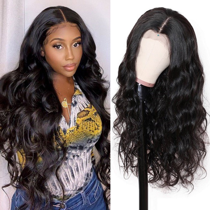 Kriyya Realistic 13x4 Body Wave Lace Front Wig 150% Density Human Hair Wigs With Baby Hair