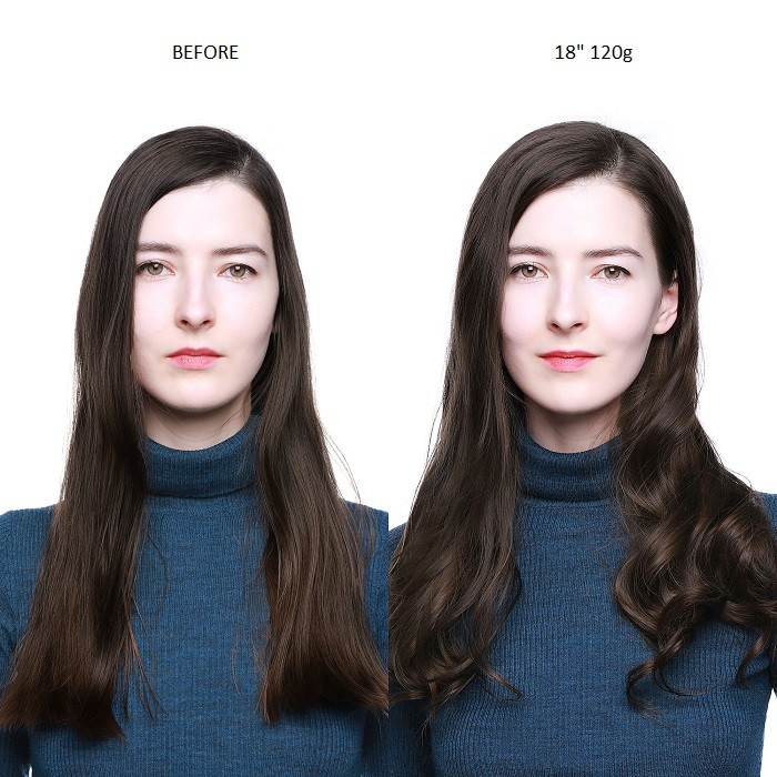 Kriyya 120g Clip In Hair Extensions Dark Brown 100 Remy Human Hair Extensions