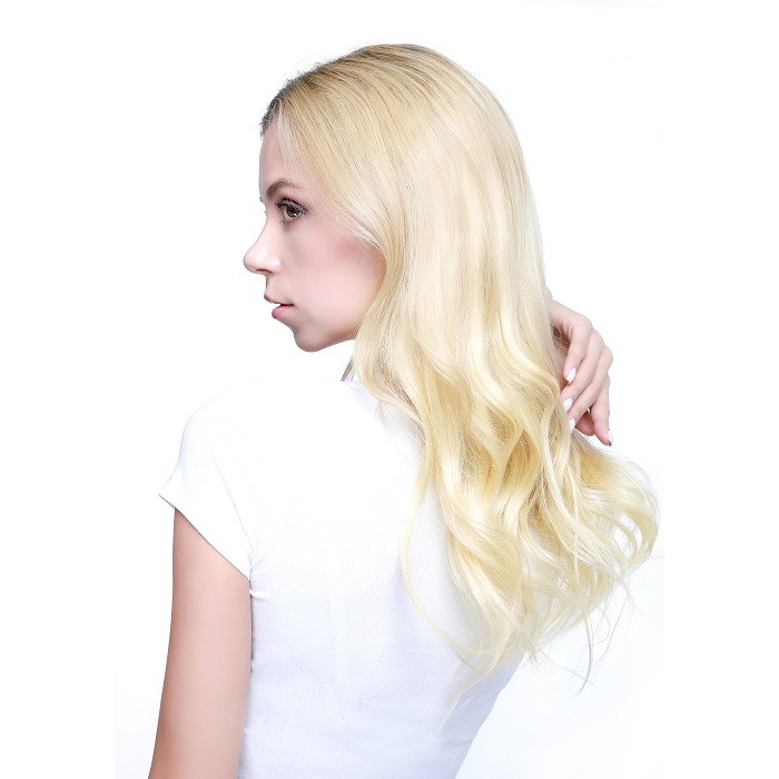 Kriyya 160g Clip In Hair Extensions Blonde Remy Hair Extensions