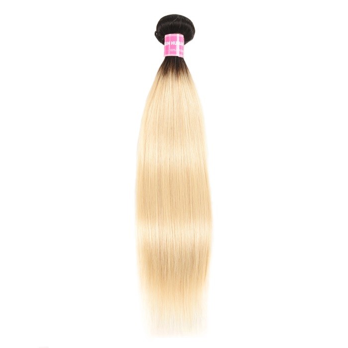 Kriyya Straight Hair T1B/613 Color Ombre 1 Bundle Human Hair Weave