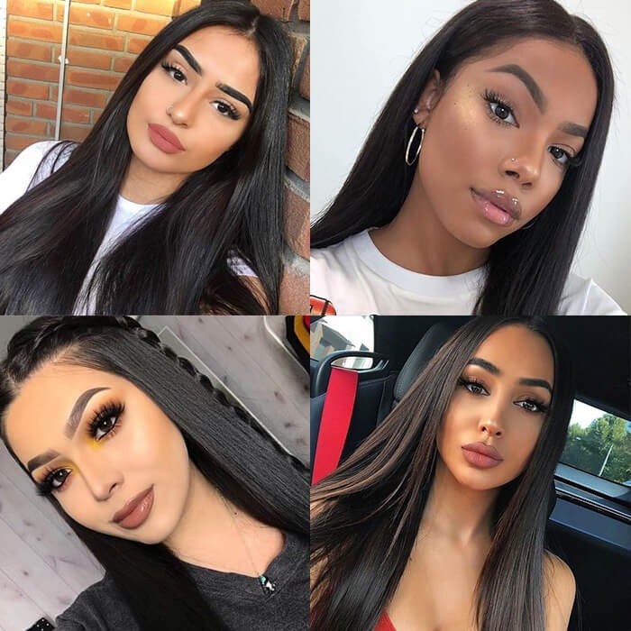 Kriyya Straight Hair Weave 3 Bundles Hair Bundle Deals Indian 100% 7A Human Hair