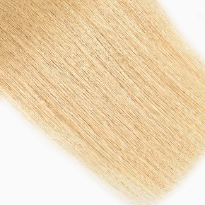 Kriyya Straight Hair 4 Bundles T1B/613 Color Ombre Indian Human Hair Weave