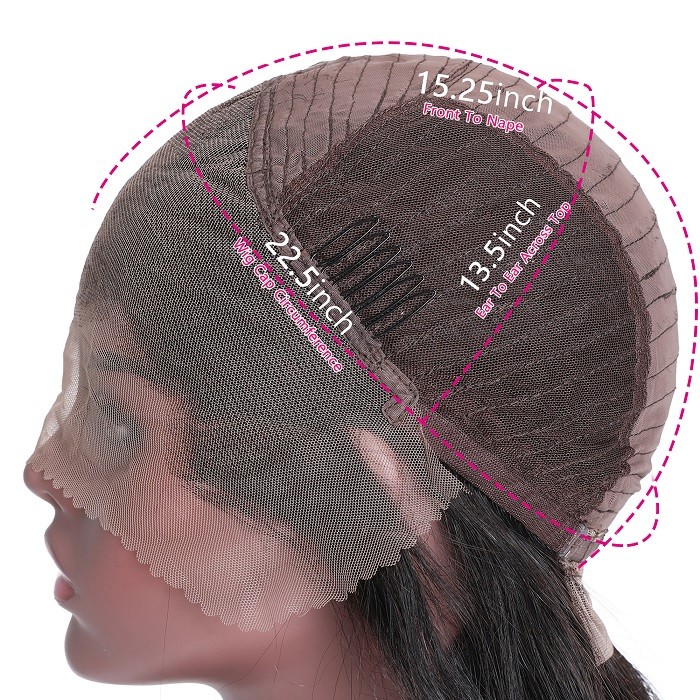 Kriyya TG30 Highlighted Wig 13x4 Straight Lace Front Wigs 150% Density Virgin Human Hair