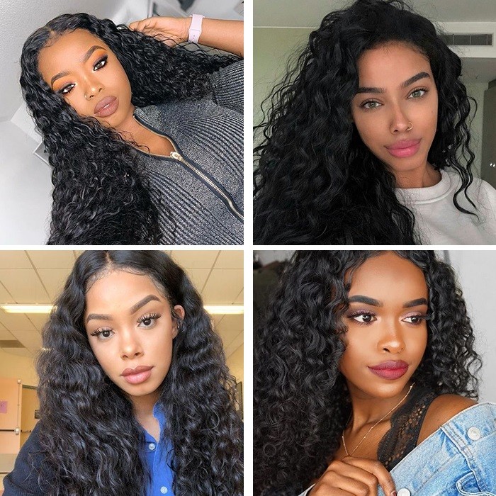 Kriyya Water Wave 100 Human Hair Bundles 3 Pcs Peruvian Virgin Hair
