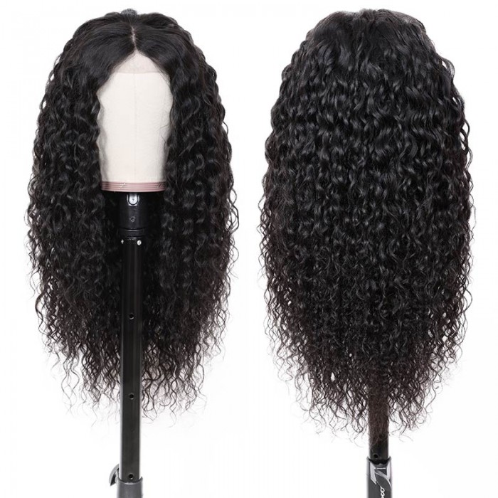Kriyya 13x6 Water Wave Lace Front Wigs Human Hair 130 150 And 180% Density Wigs For Black Women