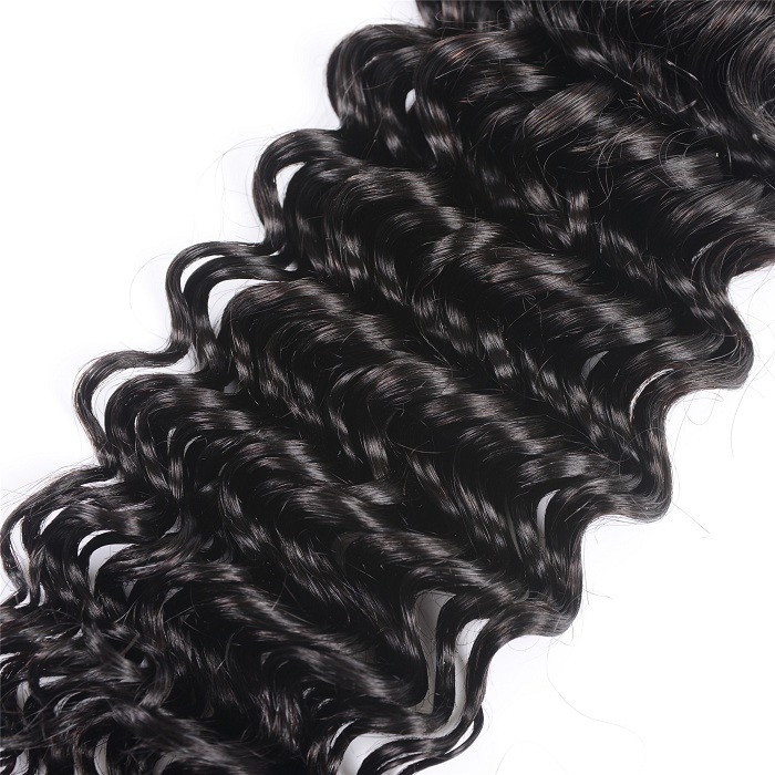 Kriyya Human Hair Weave 1bundle Deep Wave Sew In