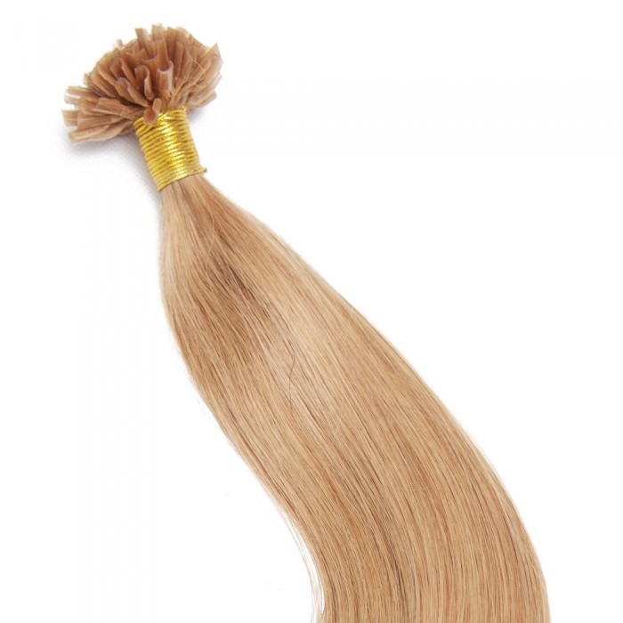 Real Virgin Remy Gold Blonde U Tip Hair Extensions Micro Series Kriyya kriyya