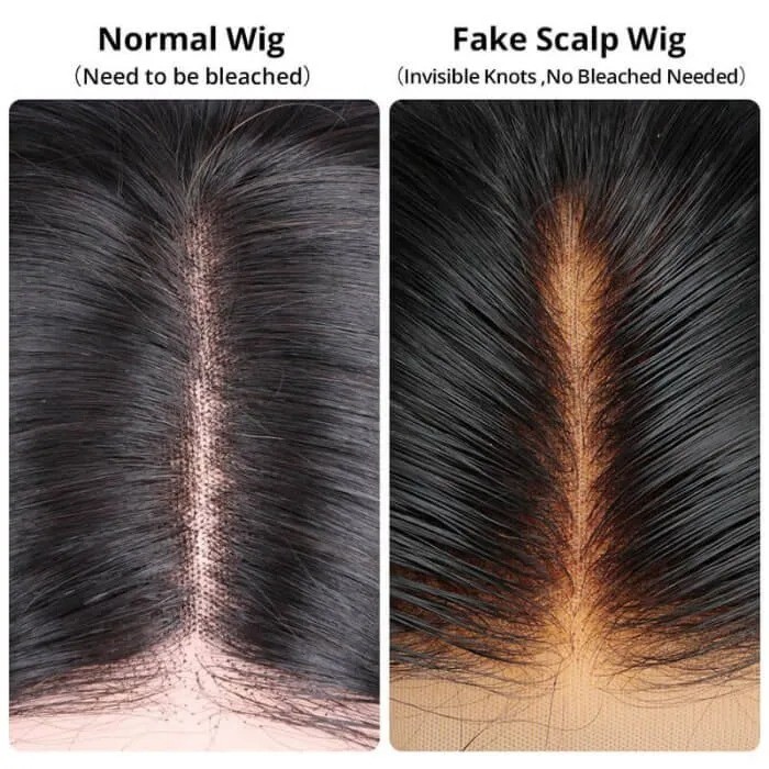 Kriyya Jerry Curly Pre Made Fake Scap Wig 13X6 Lace Frontal 150% Density Human Hair