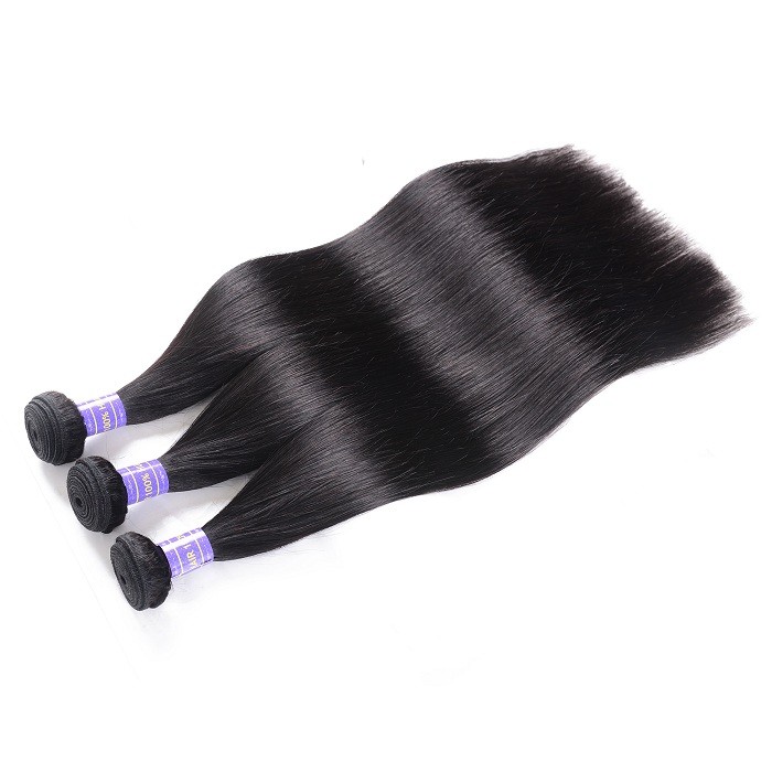 Kriyya Straight Hair Weave 3 Bundle Deals Malaysian Unprocessed 7A Virgin Hair