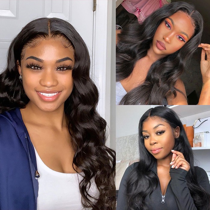 Kriyya Best Peruvian Human Virgin Hair Body Wave 4 Bundles With Lace Closure 