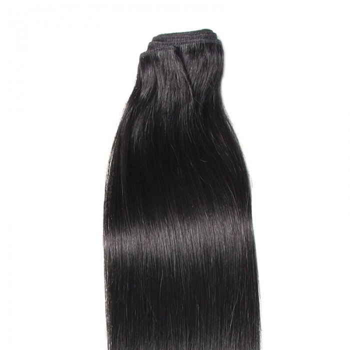 Kriyya 100% Remy Volumizer Hair Weft-Jet Black