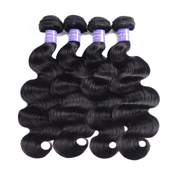 Kriyya Body Wave Bundles 4 Pcs Brazilian 100% 7A Virgin Hair