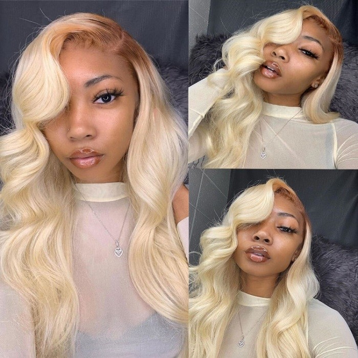 Mignon | Full Lace Pre Plucked Blonde Wavy Remy Human Hair Wig