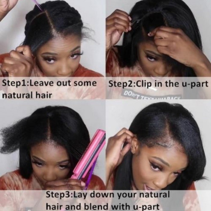 Kriyya U Part Body Wave Wigs U Shape Glueless Virgin Human Hair Wigs 150 Density