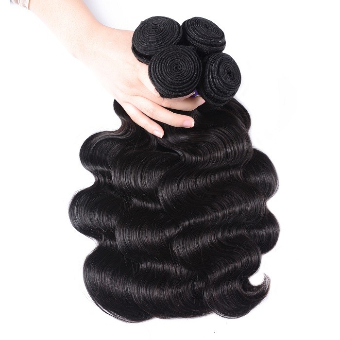 Kriyya Body Wave Bundles 4 Pcs Brazilian 100% 7A Virgin Hair
