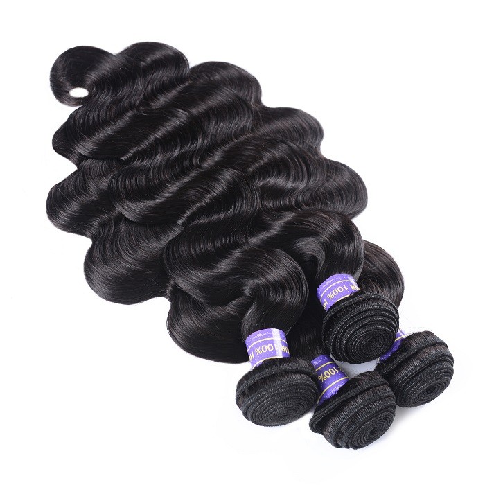 Kriyya Body Wave Peruvian 4 Pcs Hair Bundle Deals 7A Virgin Human Hair 