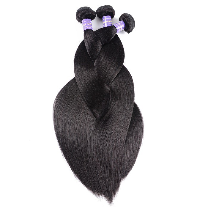 Kriyya Unprocessed Virgin Hair Straight Hair Weave 3 Piece 7A Human Hair