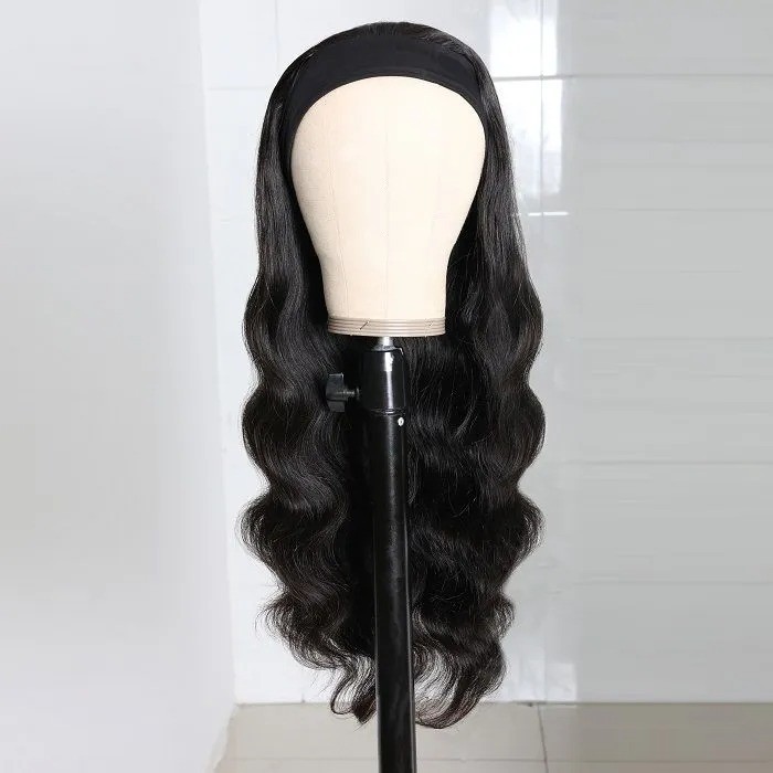Kriyya Body Wave Headband Wigs Human Hair 150% Density Glueless Wigs