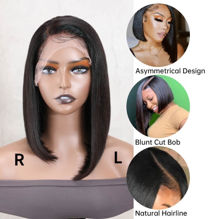 Short asymmetrical sales wigs