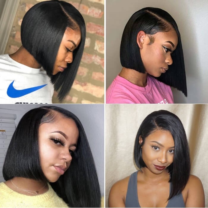 Flash Sale Kriyya Asymmetric Bob Wigs, Limited Stock!