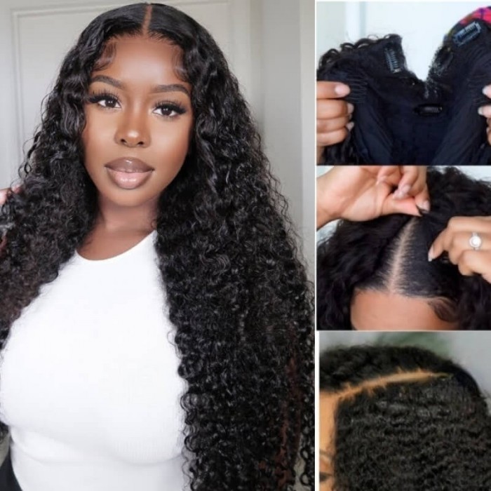 Curly hair deals dries straight
