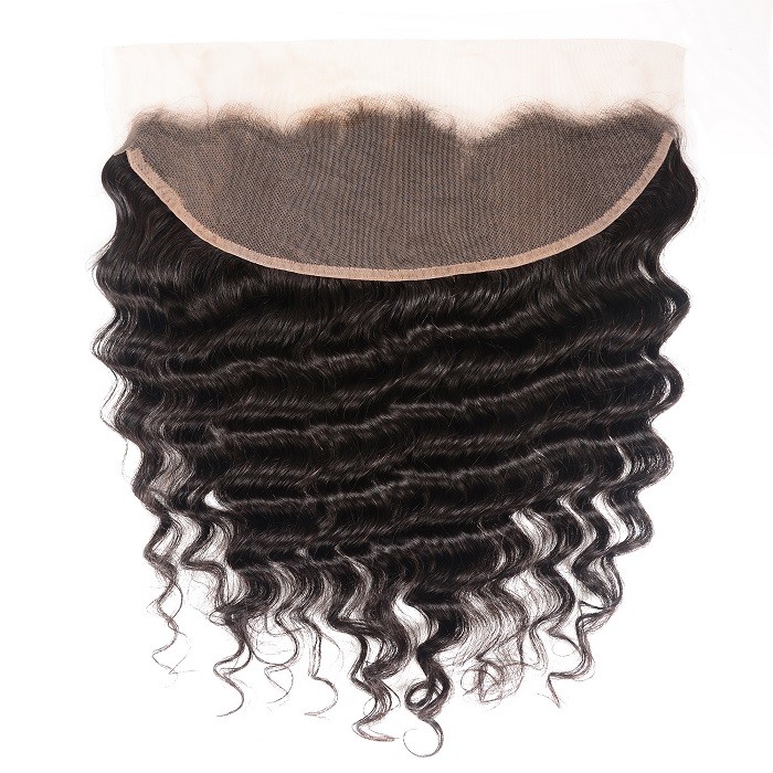 Kriyya Unprocessed Virgin Hair Loose Deep Wave 13x4 Lace Frontal
