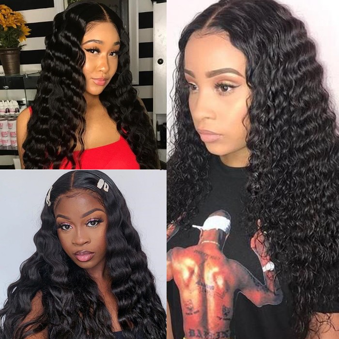 Kriyya Loose Deep Wave Peruvian Best Human Hair Weave 3 Bundles