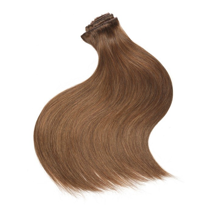 Kriyya 20 Inch Hair Extenstions Clip Ins Medium Golden Hair Color Remy Hair
