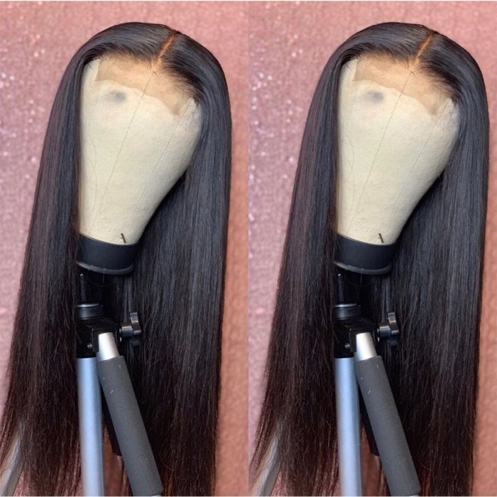 Flash Sale Straight Hair Wig 150% Density Lace Part Wig Human Hair Natural Color