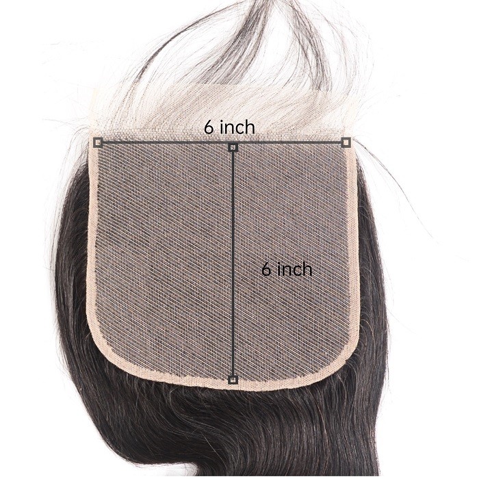 Kriyyas Natural Hairline With Baby Hair 6x6 Lace Closure Straight Virgin Hair