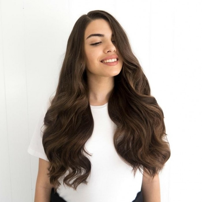 Bertha| Full Lace Dark Brown Pre Plucked Human Hair Wig