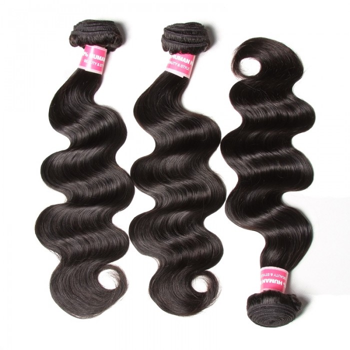Kriyya 3 Pcs Virgin Hair Bundle Deals Indian Body Wave Hair 9A Hair