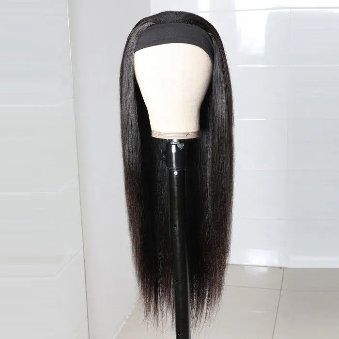 Falsh Sale- Human Hair Headband Wigs Straight Glueless Wigs 150% Density