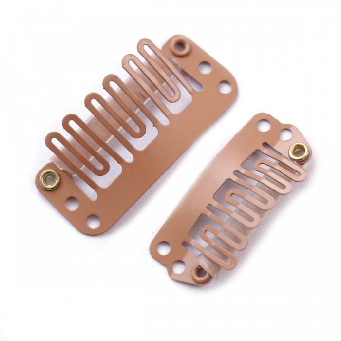 Strawberry Blonde U-shape Metal Clips 5 Pieces