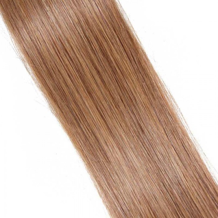 Kriyya Real Hair Tape In Extensions Light Golden Brown Remy Human Hair