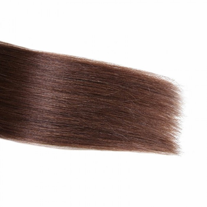 Kriyya Invisi Tape Hair Extensions Chocolate Brown Remy Hair 18-24 Inch Tape Ins