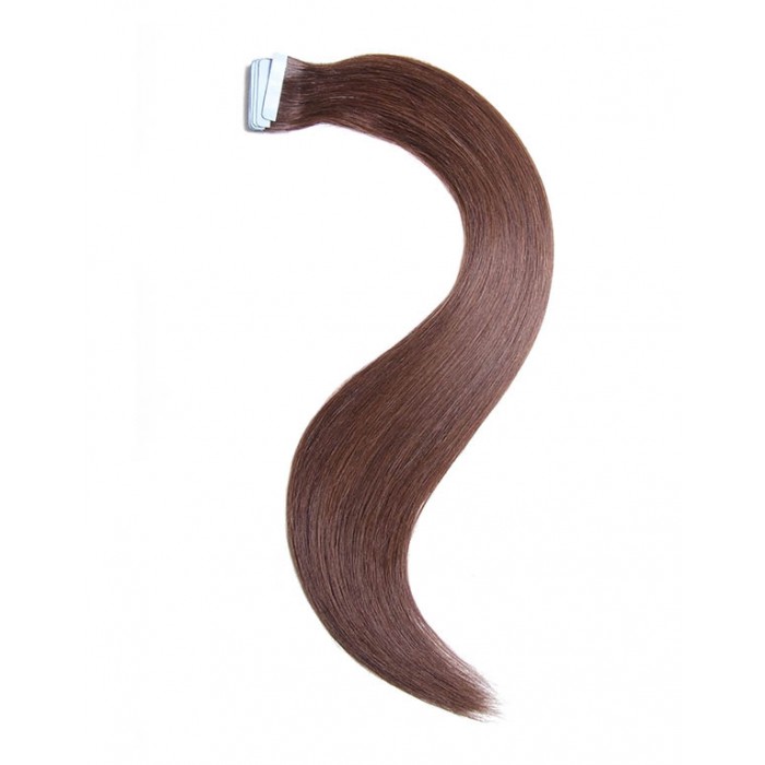 Kriyya Remy Tape In Hair Extensions Dark Brown Human Hair Extensions