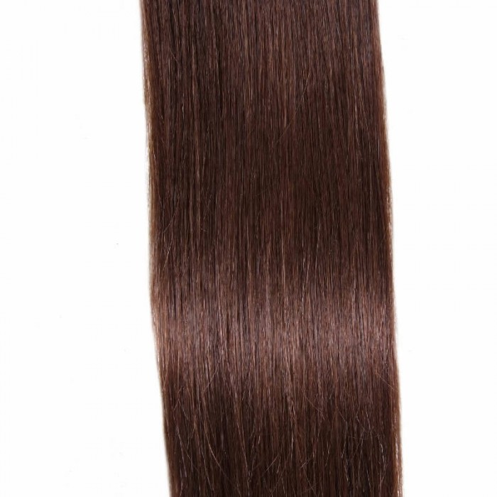 Kriyya Invisi Tape Hair Extensions Chocolate Brown Remy Hair 18-24 Inch Tape Ins